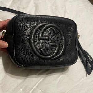 Gucci Black Leather Crossbody Bag